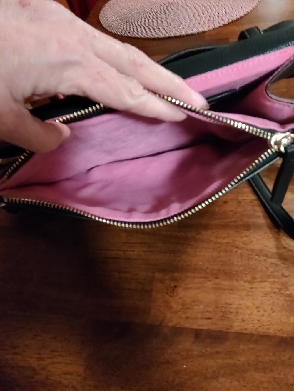 Betsey Johnson Black Leather Crossbody Saddle Bag - Picture 11 of 13